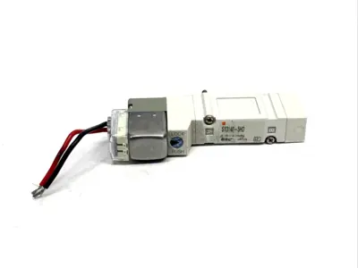 5SY3140-5HD | SMC  Pneumatic Solenoid Valve, DAMAGED PUSH-LOCK, LOT OF 4 - For parts or not working