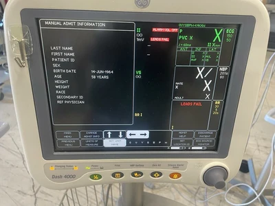 Used GE GE Dash 4000 CO2, SPO2, ECG, NBP, Temp Patient Monitor Patient Monitors Texas US | PT Medical Technologies #1458951