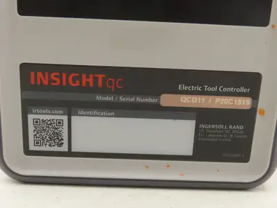 Ingersoll Rand INSIGHTqc Electric Tool Controller 230/120VAC 8/16A 60Hz
