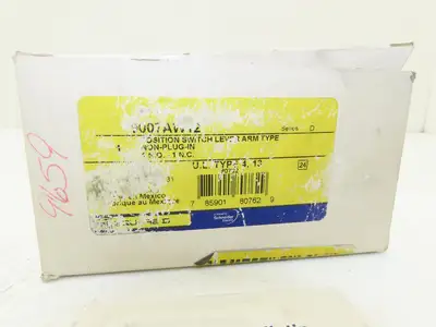 Square D 9007 AW12 Roller Limit Switch 15A 600V -No Lever Arm