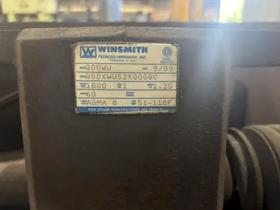 LS INDUSTRIES BARREL TYPE TUMBLE BLAST MACHINE & DUST COLLECTOR: YOBRO #24013