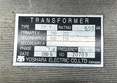 USED YOSIHARA ELECTRIC TP.Y