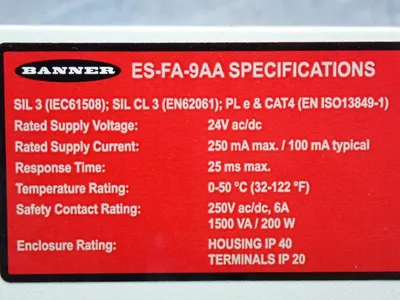 USED BANNER ESFA9AA