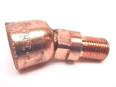 USED TUFFLOY SWIVEL TIP ELECTRODE 13/16" TIP