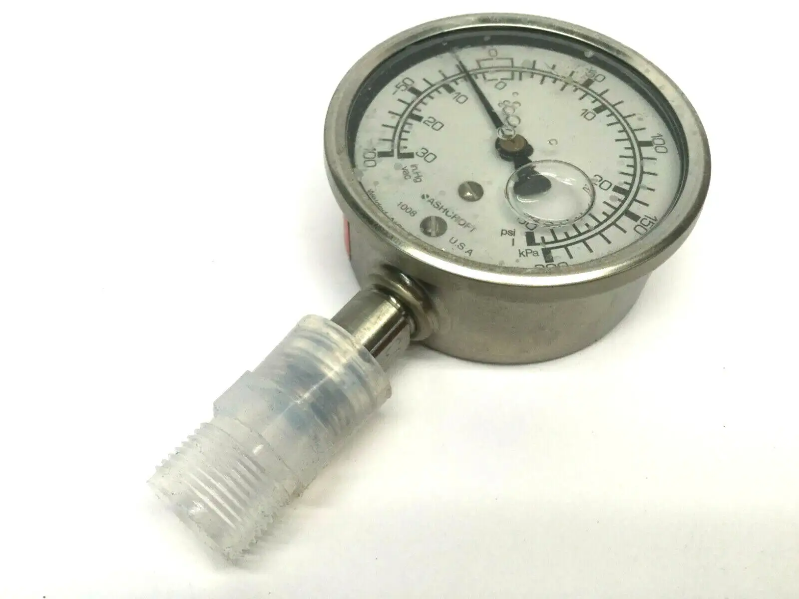 Used Ashcroft Glycerin Filled Gauge Parts (Hydraulics and Pneumatics) Michigan US | Maverick Industrial Sales #1399907