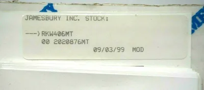NEW JAMESBURY RKW406MT REPAIR KIT