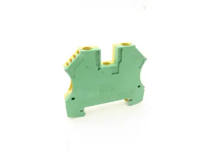 Allen Bradley 1492JG6 6mm² Grounding Terminal Block Green/Yellow Lot of 34