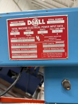 2000 DOALL C-916A Horizontal Band Saws | Liberty Machine Works LLC (4)
