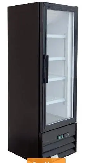 21" Swing Glass Door Black Merchandiser Refrigerator - Available in  black or wh