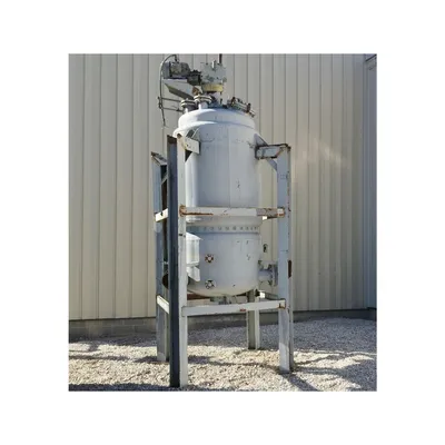 Used 450 Gallon (1700 liters) Pfaudler Stainless Steel Jacketed Mix Tank Reactor