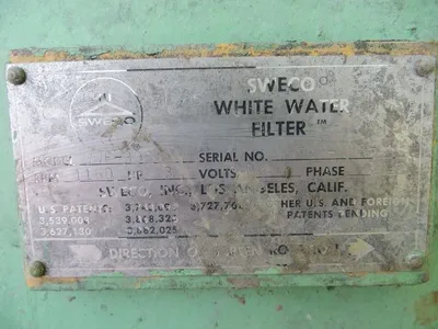 USED Sweco WWF-30SS