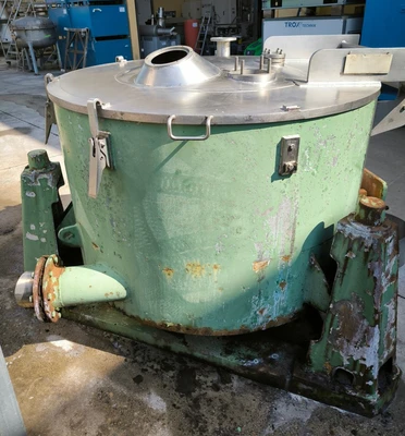 RINA 200F 1250 x 625mm ATEX perforate basket centrifuge, 316L SS.
