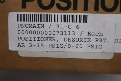 PMV MODEL 1515 PNEUMATIC VALVE POSITIONER - STOCK GF512