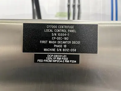 USED 2020 GEA WESTFALIA PROTEIN MASTER CF 7000