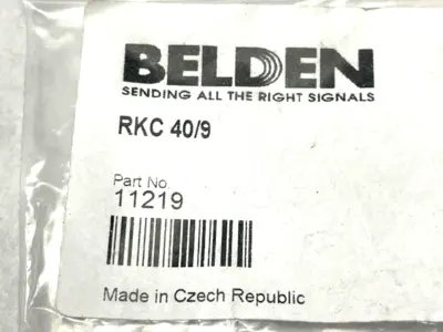 RKC 40/9 | Belden  Female Power Field Attachable Connector 4-pin 7/8" - New