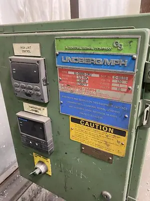 USED LINDBERG MPH 61-C600-CRU NATURAL GAS FIRED CRUCIBLE MELTING FURNACE