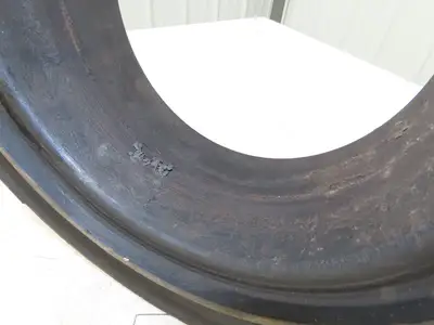 Millenium 4.00X8 Forklift Tire Resilient Solid Solver Black