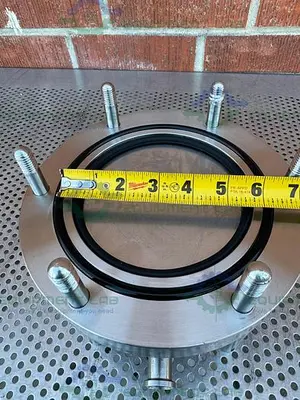 Stainless Steel  142mm High Press Membrane Disc Filter Housing w/ Valve and Hose