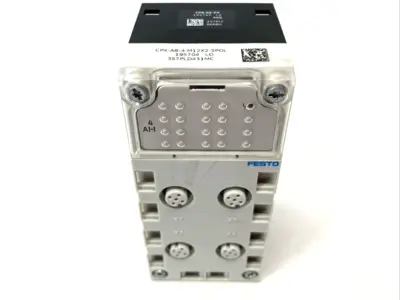 USED FESTO MANIFOLD BLOCK 195704 W/ CPX-GE-EV INTERLINK BLOCK