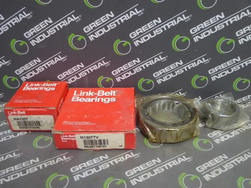 Link-Belt MA1307 and M1307TV Cylindrical Roller Bearing Cup and Cone Set New NIB
