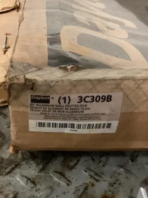Dayton 3C309B 30″ Aluminum Shutter / Louver-NIB