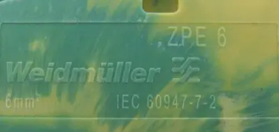 NEW LOT OF 10EA WEIDMULLER 1608670000 TERMINAL BLOCKS ZPE 6