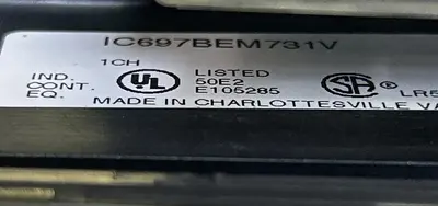 Used GE FANUC IC697BEM731V Industrial Controls Ohio US | Surplus Asset Holdings #1238798
