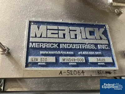 USED Merrick Industries Merrick Loss in Weight Feeder, Model LIW 530