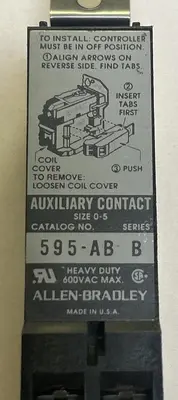Used ALLEN-BRADLEY 595-AB Miscellaneous Equipment (Electrical & Power) | Surplus Asset Holdings #1193644