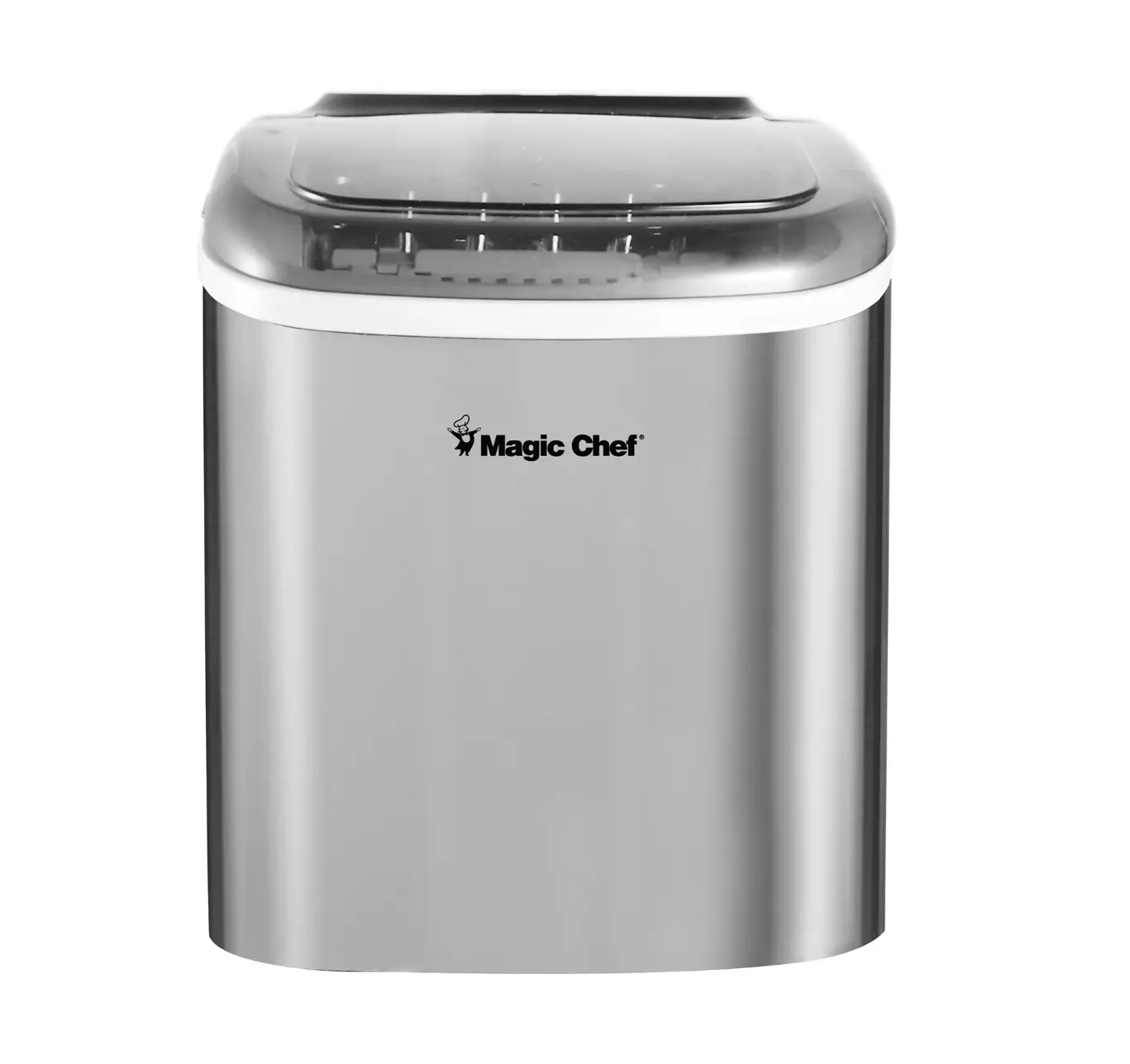Magic Chef 27 LB. PORTABLE COUNTERTOP ICE MAKER IN STAINLESS