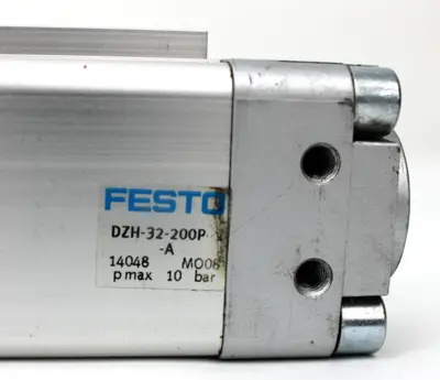 Festo DZH-32-200P-A Double-Acting Pneumatic Flat Cylinder 32mm Bore 200mm Stroke