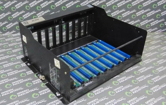 Square D 8030 RRK200 SY/MAX 9 Slot Rack Chassis Series E2 Used