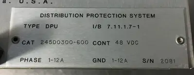 USED ASEA BROWN BOVERI 245D0300-600