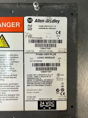 Allen Bradley 2711P-RP8D /A PanelView Plus 1250 Logic Mod. (5.4.5)
