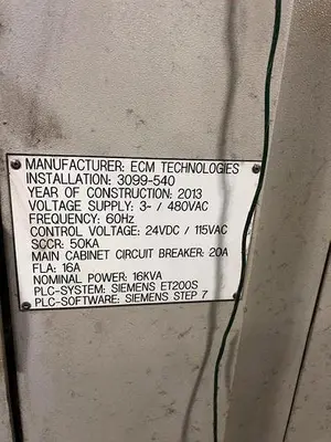 Used 2013 ECM TECHNOLIGIES Unknown Vacuum Furnaces Michigan US | RAB Industries, Inc. #183959