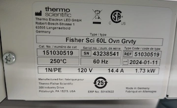 Used FISHER SCIENTIFIC _UNKNOWN_ Drying Oven California US | Biotech Equipment Sales #1488879