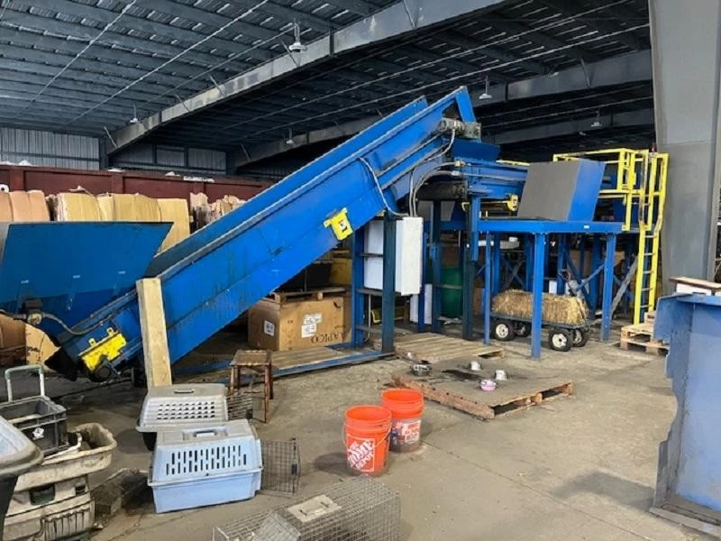 Vecoplan Sorting Line/Box Dumper/Infeed Conveyor/Sorting Line