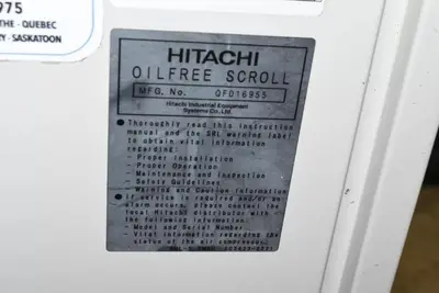 Used HITACHI SRL-3.7 MB6LL Non-Lube Air Compressors Ontario CA | The Equipment Kings #1304749