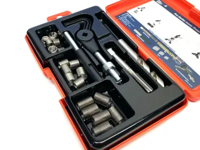 USED RECOIL PRO SERIES HELICAL INSERT THREAD REPAIR KIT, 6-INSERTS, EACH SIZE