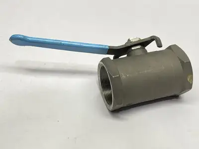USED JAMESBURY SERIES 3000 STAINLESS STEEL BALL VALVE 2"