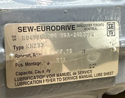 NEW SEW EURODRIVE A2E170-AF25-12 KHZ37