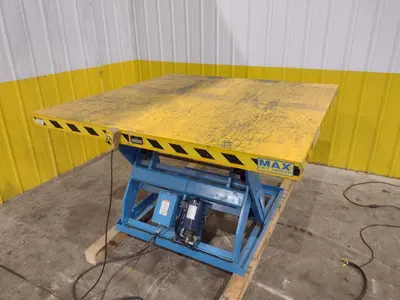 4,000 LBS X 72" X 72" LIFT PRODUCTS MODEL #LPT4W-040-36 HYDRAULIC SCISSOR LIFT TABLE: YOBRO #24987