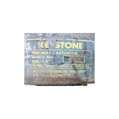 USED 4" KEYSTONE BUTTERFLY VALVE WAFER