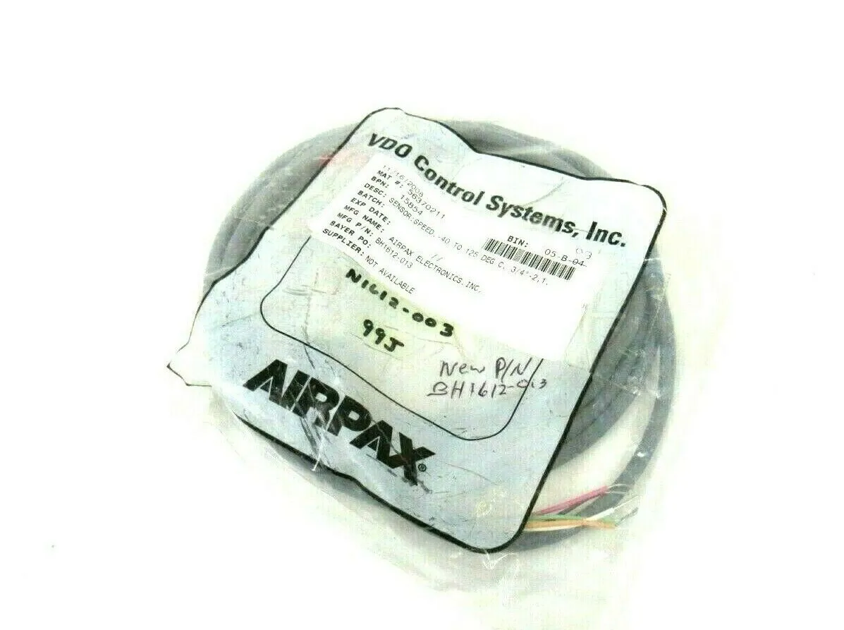 NEW AIRPAX N1612-003 SPEED SENSOR N1612003 BH1612-013