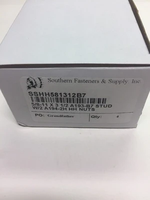 NEW Southern Fasteners & Supply A193 B7