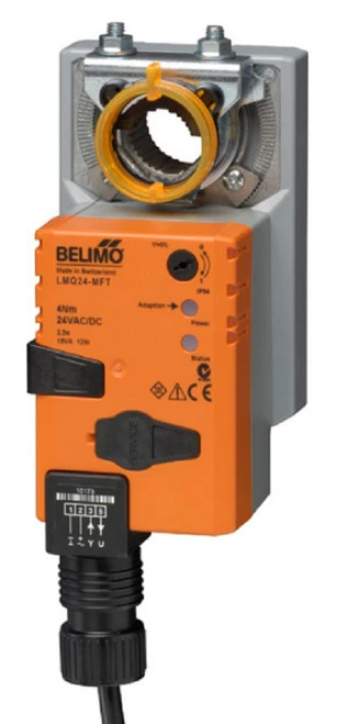 Belimo LMQB24-MFT Damper Actuator, 35 in-lb 4 Nm, Non Fail-Safe, 2...10 V [New]