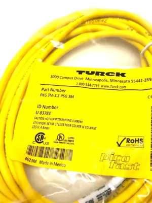 New | in-Stock TURCK PICOFAST DOUBLE ENDED CORDSET Cable & Wire | Maverick Industrial Sales #1106921