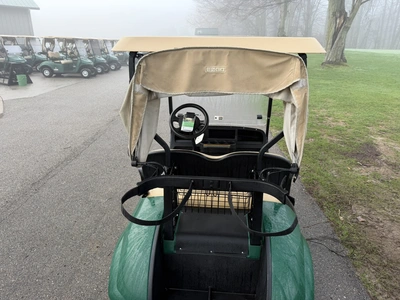 (1) 2017 E-Z-Go golf cart with a Kawasaki gas engine, model 625111G01, includes canopy, ball cover, ...