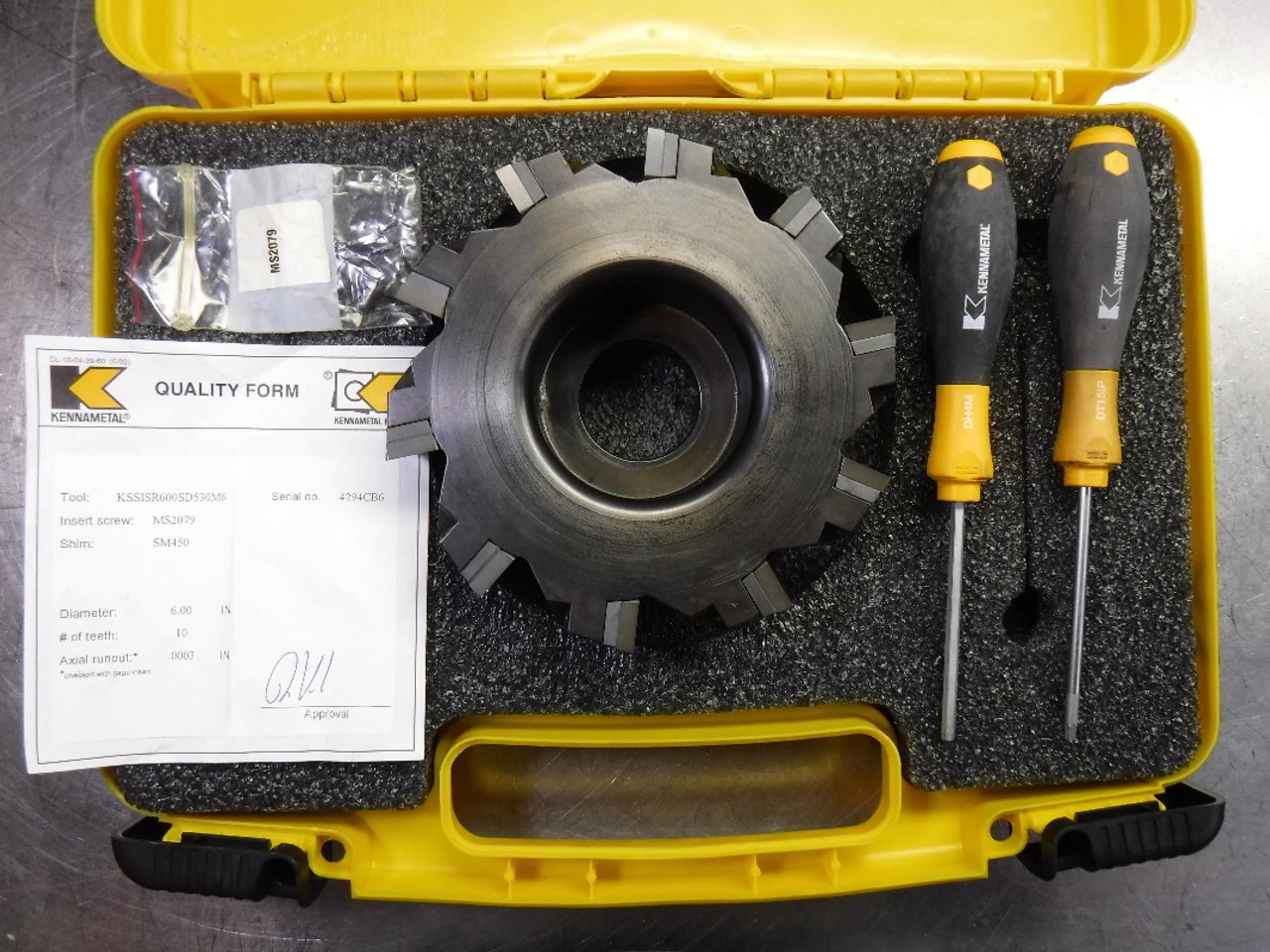 Kennametal 6" Indexable Facemill 1.5" Arbor KSSISR600SD530M6 (LOC2077A)