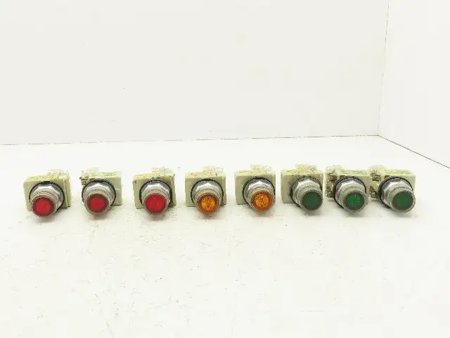Square D 9001-KM1 Series H 30mm Guarded Button Contactor Block Mixed Lot of 8